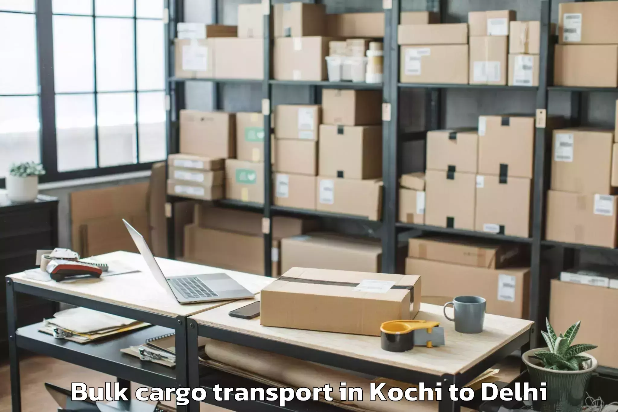 Kochi to Iit Delhi Bulk Cargo Transport Booking